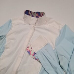 Noble Outfitters Women XL Equestrian Show Shirt Horse Riding Stretch Performance